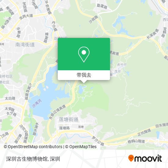 深圳古生物博物馆地图