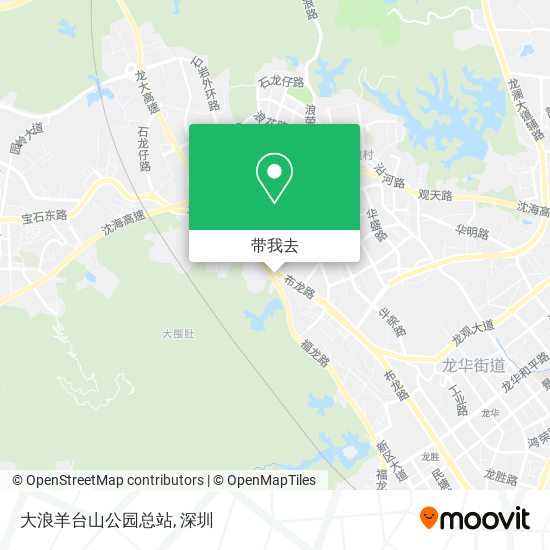 大浪羊台山公园总站地图