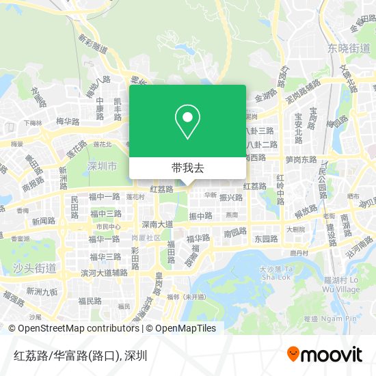 红荔路/华富路(路口)地图