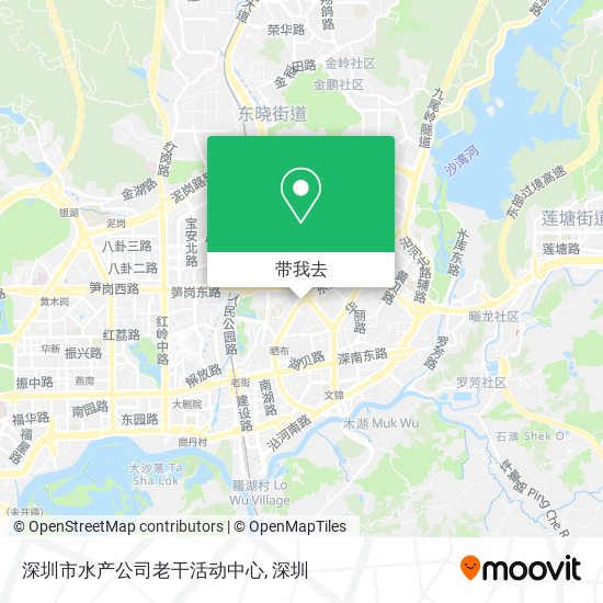 深圳市水产公司老干活动中心地图