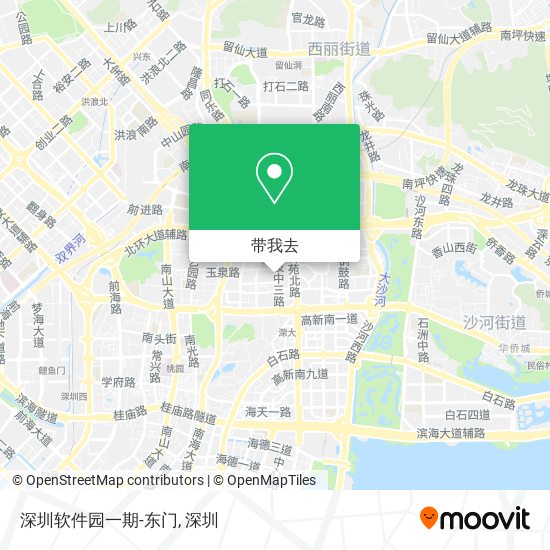 深圳软件园一期-东门地图