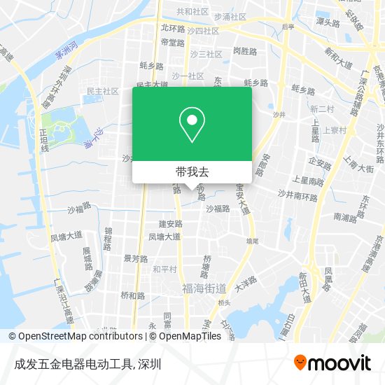 成发五金电器电动工具地图