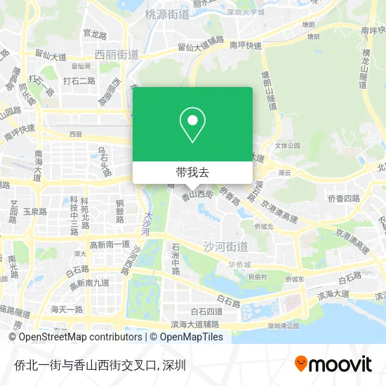 侨北一街与香山西街交叉口地图