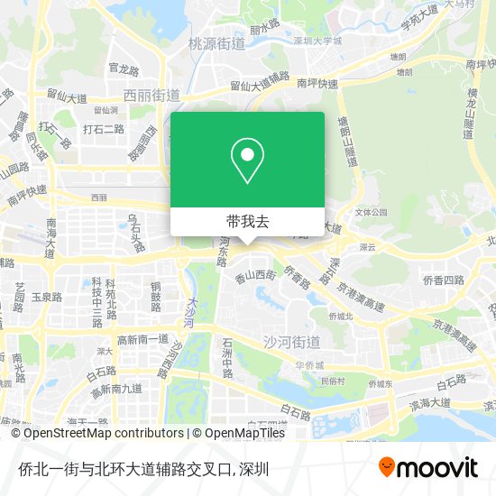 侨北一街与北环大道辅路交叉口地图