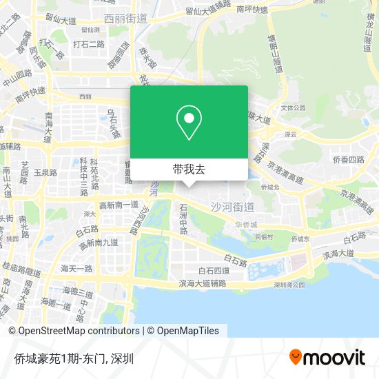 侨城豪苑1期-东门地图
