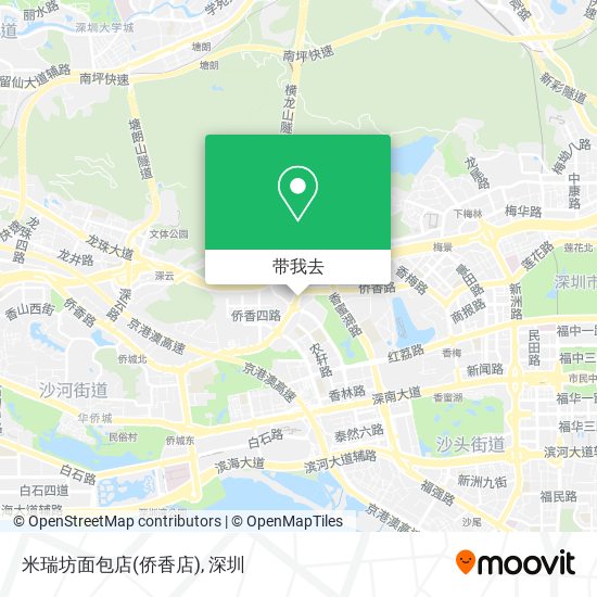 米瑞坊面包店(侨香店)地图