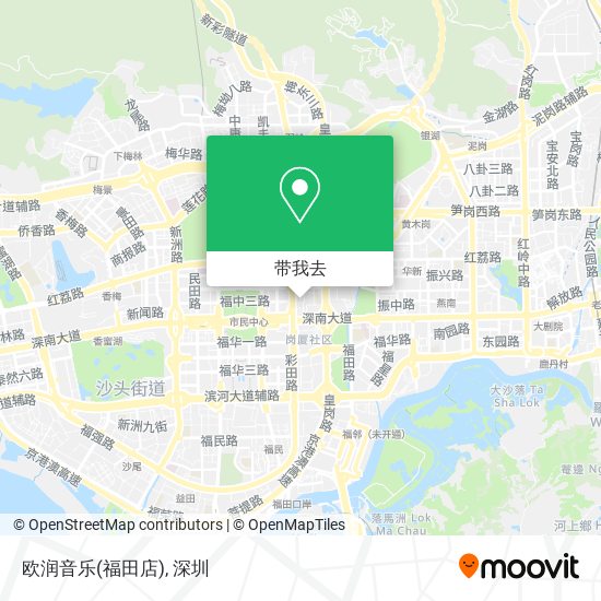 欧润音乐(福田店)地图