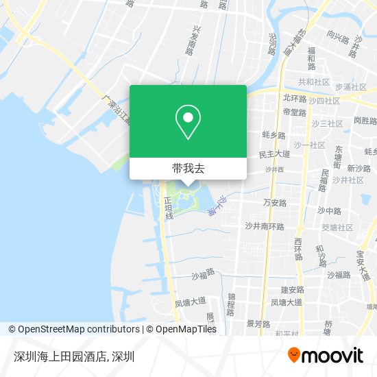 深圳海上田园酒店地图