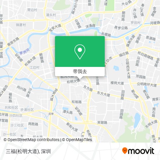 三福(松明大道)地图
