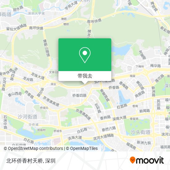 北环侨香村天桥地图