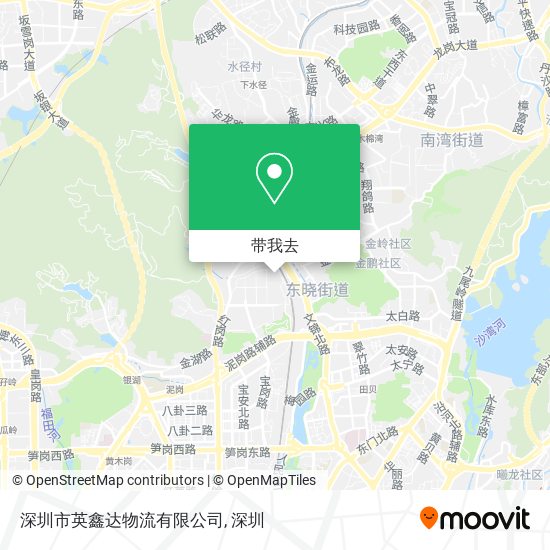 深圳市英鑫达物流有限公司地图