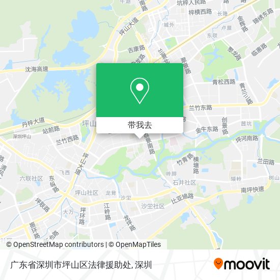 广东省深圳市坪山区法律援助处地图