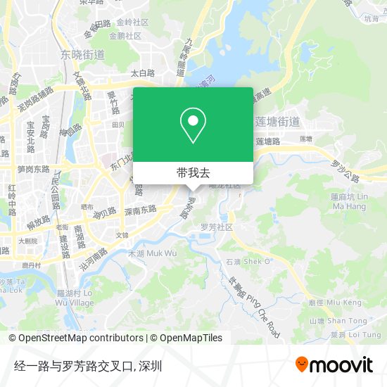 经一路与罗芳路交叉口地图