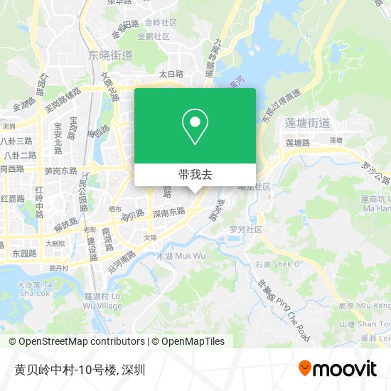 黄贝岭中村-10号楼地图