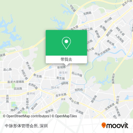 中脉形体管理会所地图