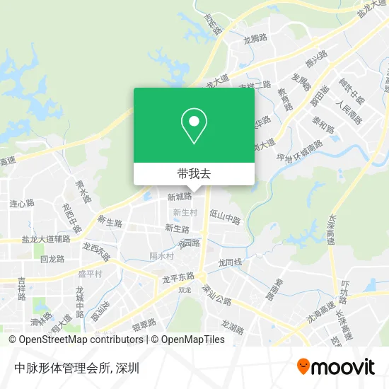 中脉形体管理会所地图