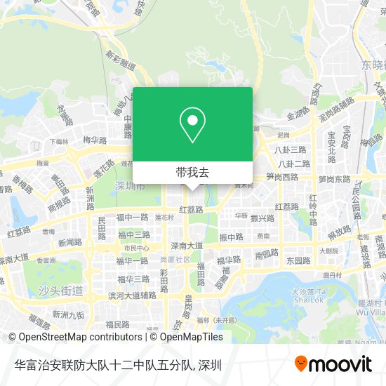 华富治安联防大队十二中队五分队地图