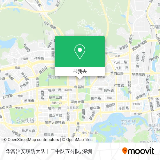 华富治安联防大队十二中队五分队地图