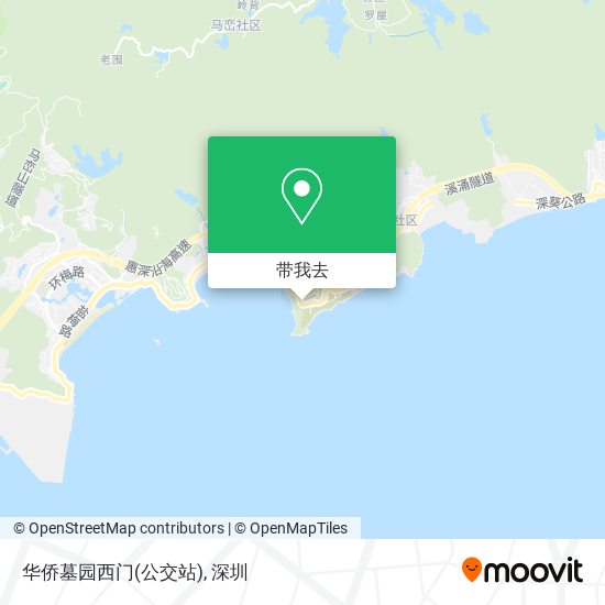 华侨墓园西门(公交站)地图