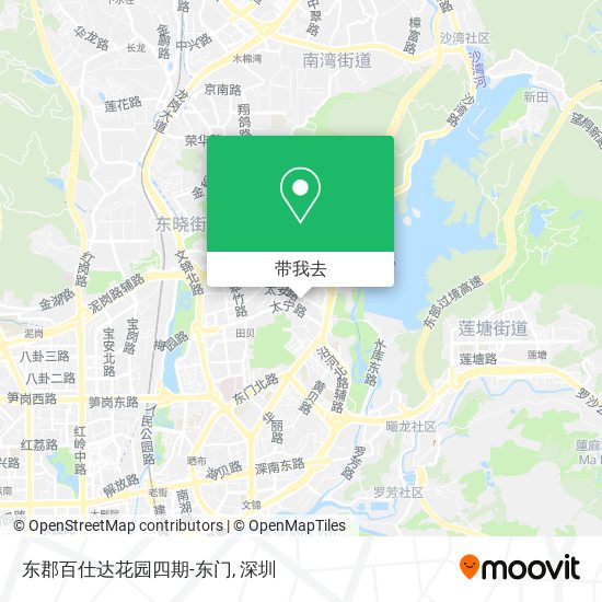 东郡百仕达花园四期-东门地图