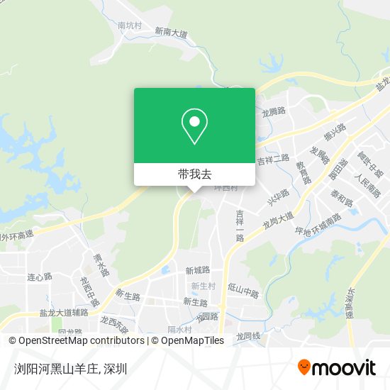 浏阳河黑山羊庄地图