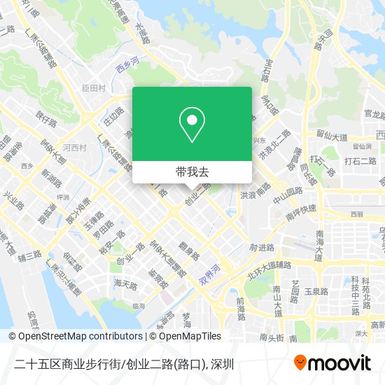 二十五区商业步行街/创业二路(路口)地图