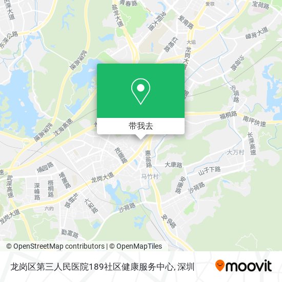 龙岗区第三人民医院189社区健康服务中心地图