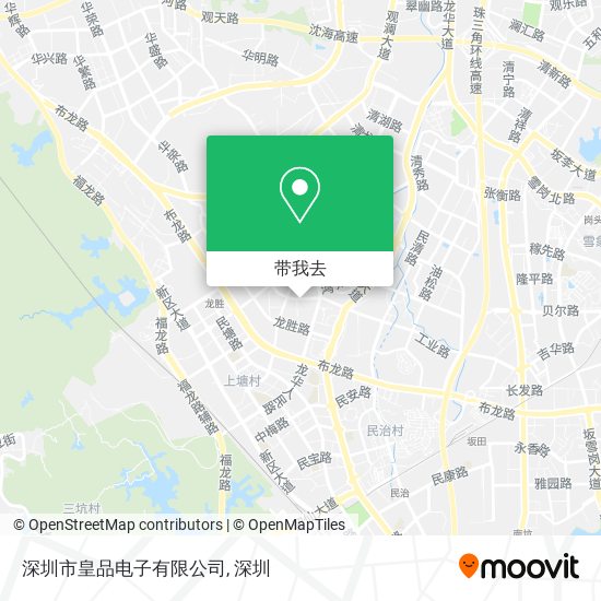 深圳市皇品电子有限公司地图
