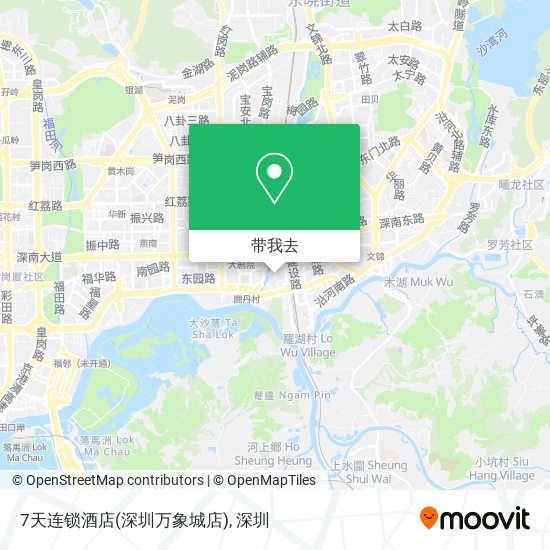 7天连锁酒店(深圳万象城店)地图