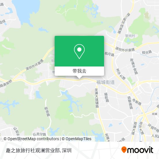 趣之旅旅行社观澜营业部地图