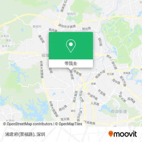 湘君府(景福路)地图