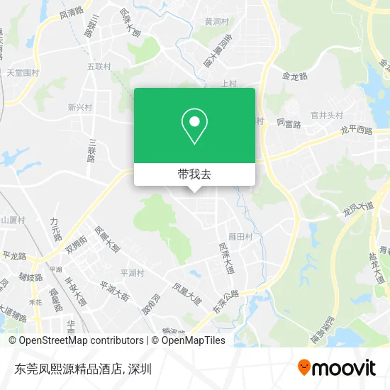 东莞凤熙源精品酒店地图