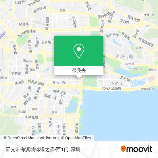 阳光带海滨城锦缎之滨-西1门地图