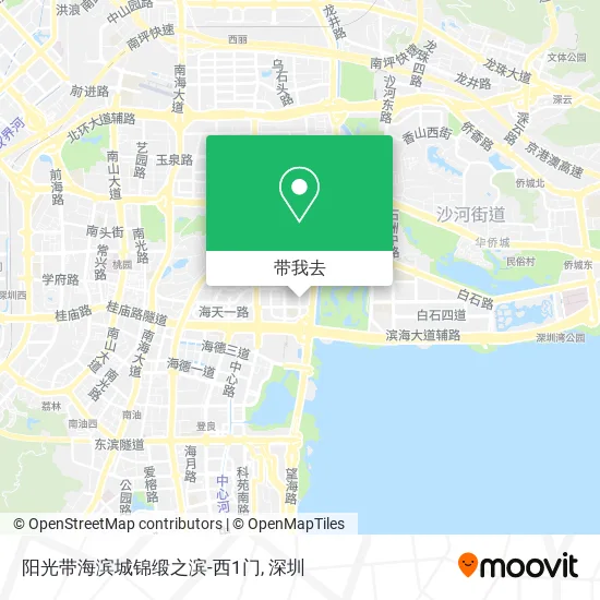 阳光带海滨城锦缎之滨-西1门地图