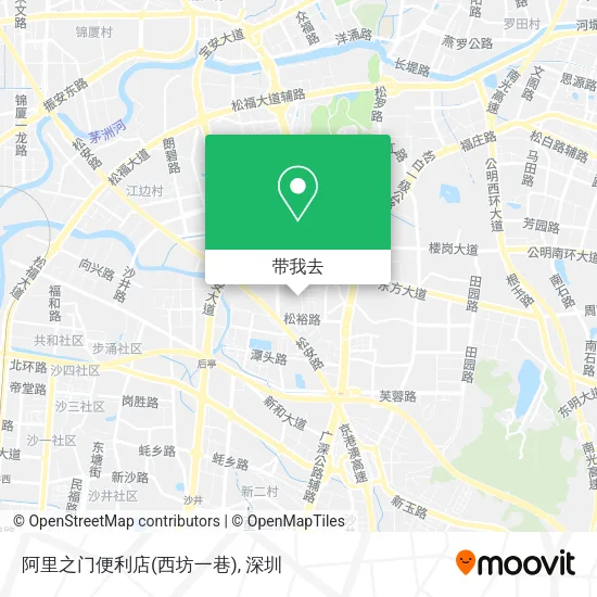 阿里之门便利店(西坊一巷)地图