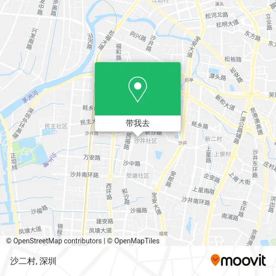 沙二村地图
