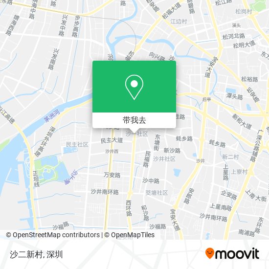沙二新村地图
