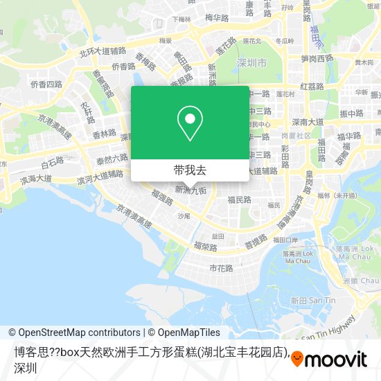 博客思??box天然欧洲手工方形蛋糕(湖北宝丰花园店)地图