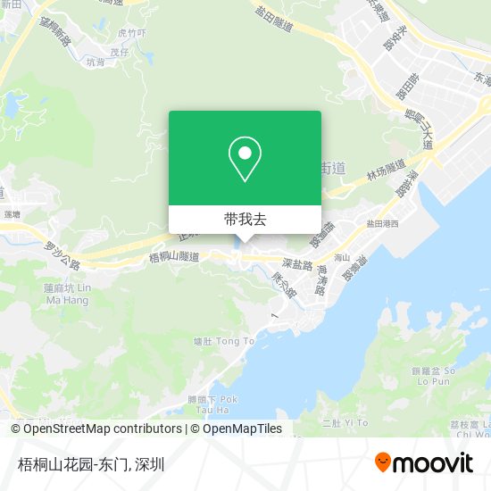 梧桐山花园-东门地图