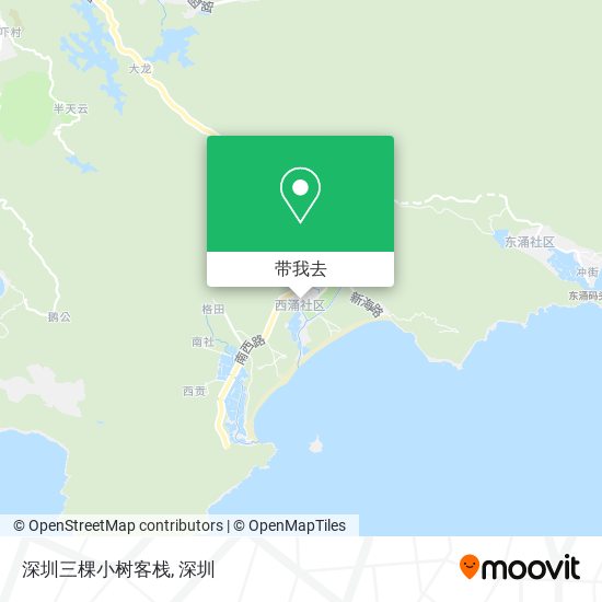 深圳三棵小树客栈地图