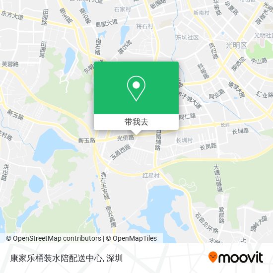 康家乐桶装水陪配送中心地图