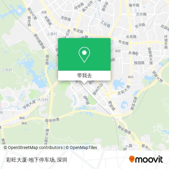彩旺大厦-地下停车场地图