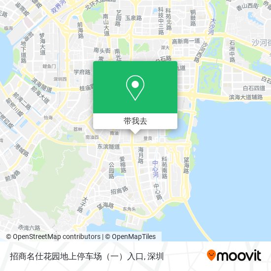 招商名仕花园地上停车场（一）入口地图