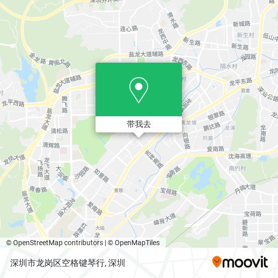 深圳市龙岗区空格键琴行地图