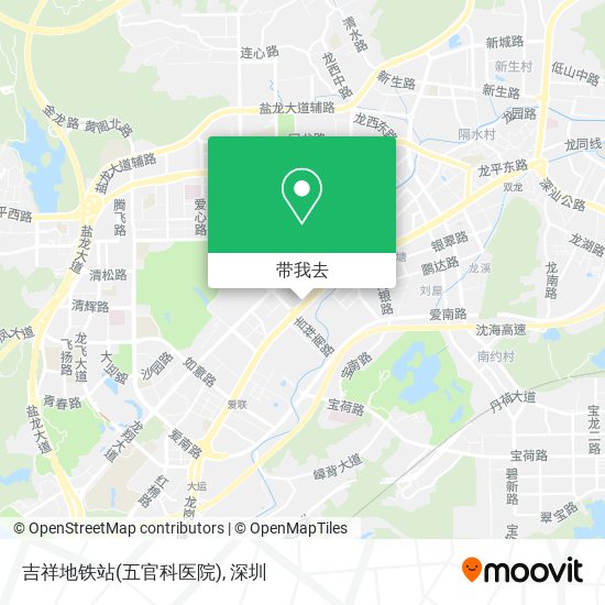 吉祥地铁站(五官科医院)地图