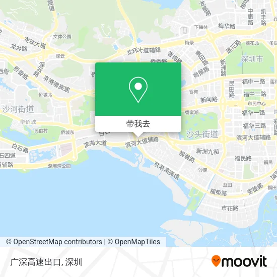 广深高速出口地图