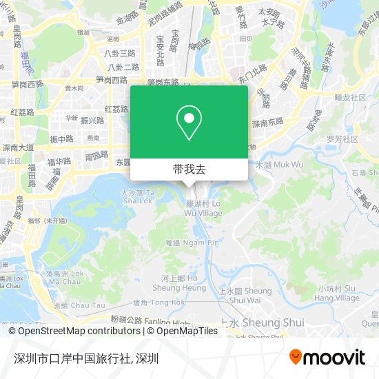 深圳市口岸中国旅行社地图