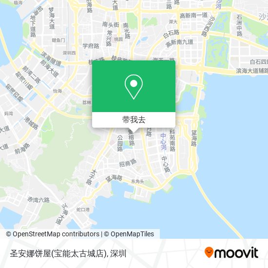 圣安娜饼屋(宝能太古城店)地图