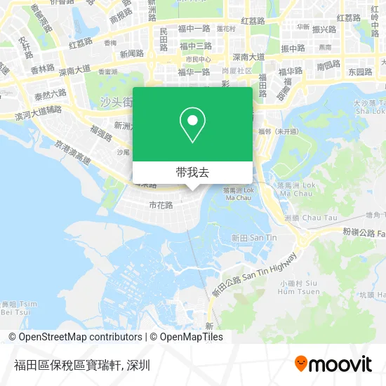 福田區保稅區寶瑞軒地图