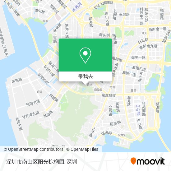 深圳市南山区阳光棕榈园地图
